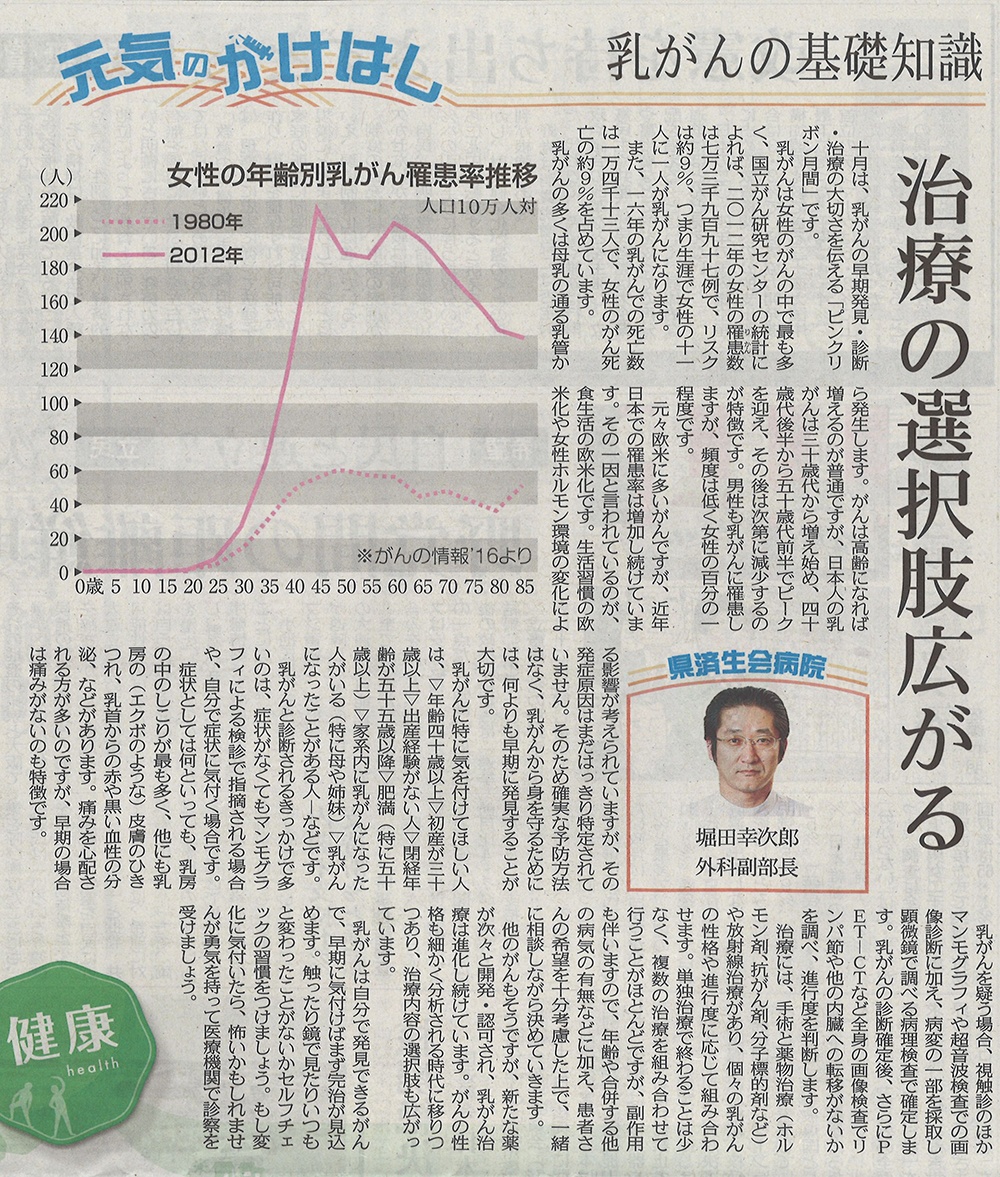 2017年10月14日　日刊県民福井