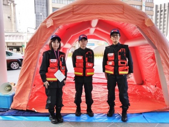 当院の災害派遣チーム（DMAT）